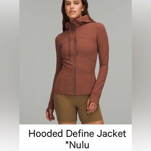 Lululemon nulu hooded define sz 4 (ancient copper)